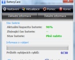 BatteryCare - Hlavní okno